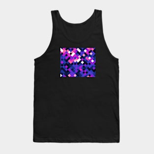 Genderfluid Pride Checkered Squares Gradient Tank Top